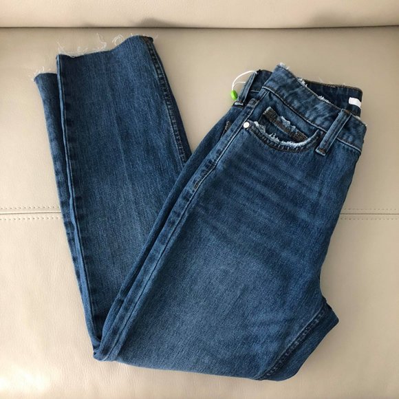 Sam Edelman Mary Jane High Rise Straight Crop Jean - Picture 5 of 10